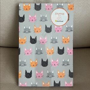 NEW Pearhead Multicolor Cat Design Journal 🐱